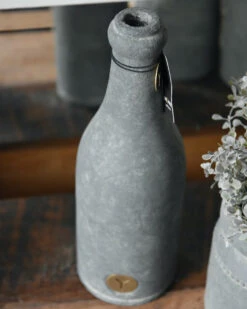 Aardewerk Fles Majestic Grijs, Brynxz