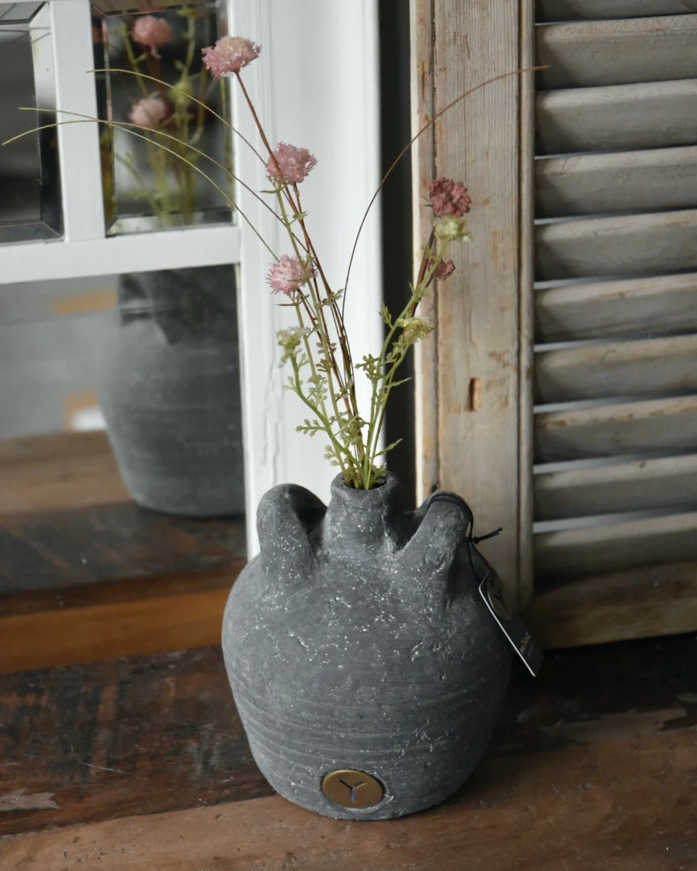 Aardewerk Kruikje Met Twee Oren En Smalle Tuit, Brynxz - Afbeelding 2