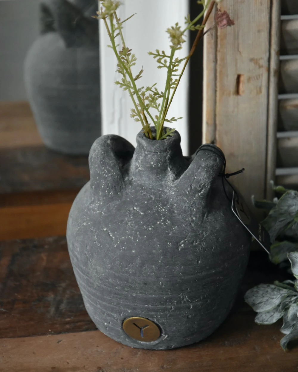 Aardewerk Kruikje Met Twee Oren En Smalle Tuit, Brynxz - Afbeelding 3