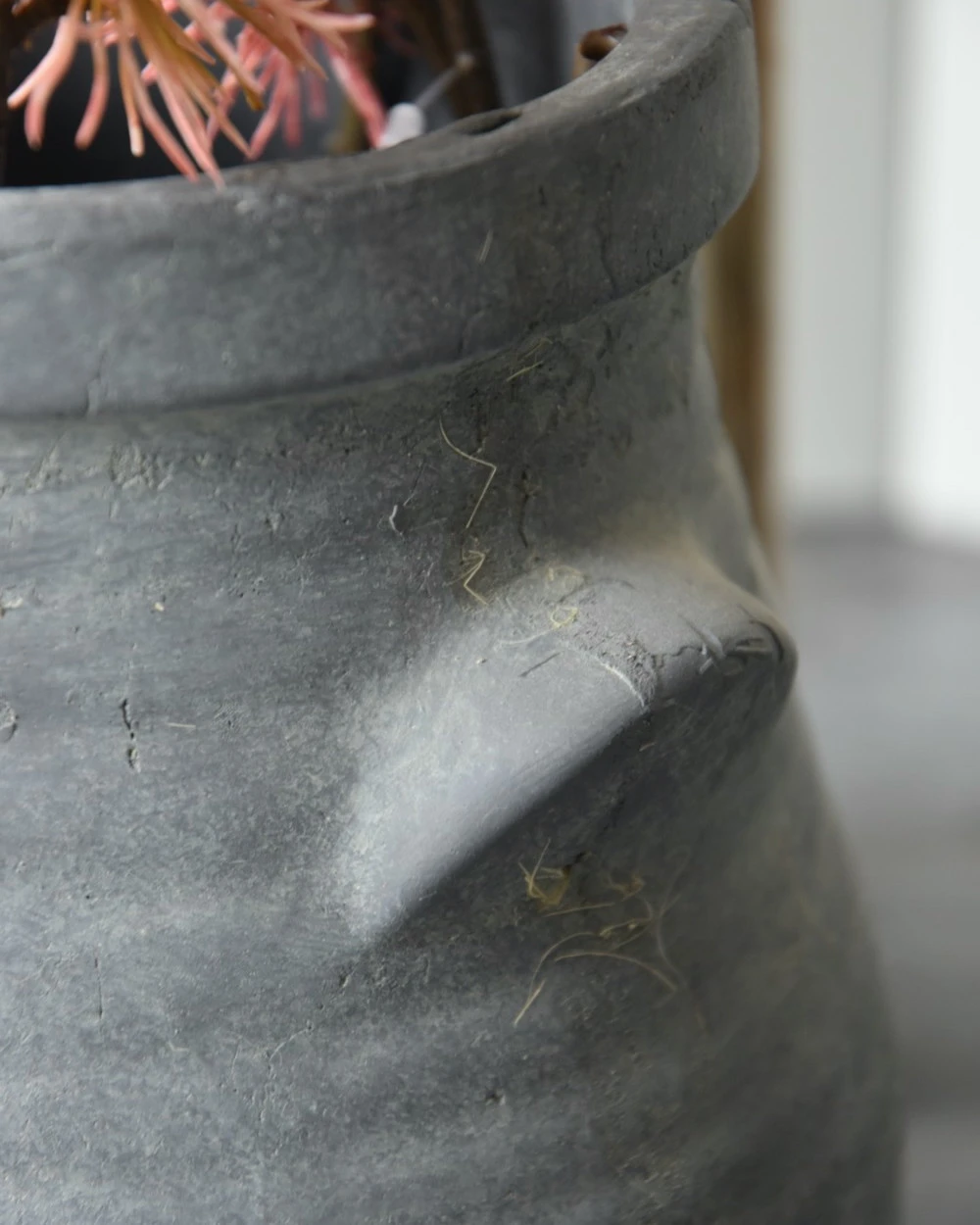 Bolle Vaas Met Ribbel Reliëf En Dichte Oortjes Majestic, Brynxz - Afbeelding 4