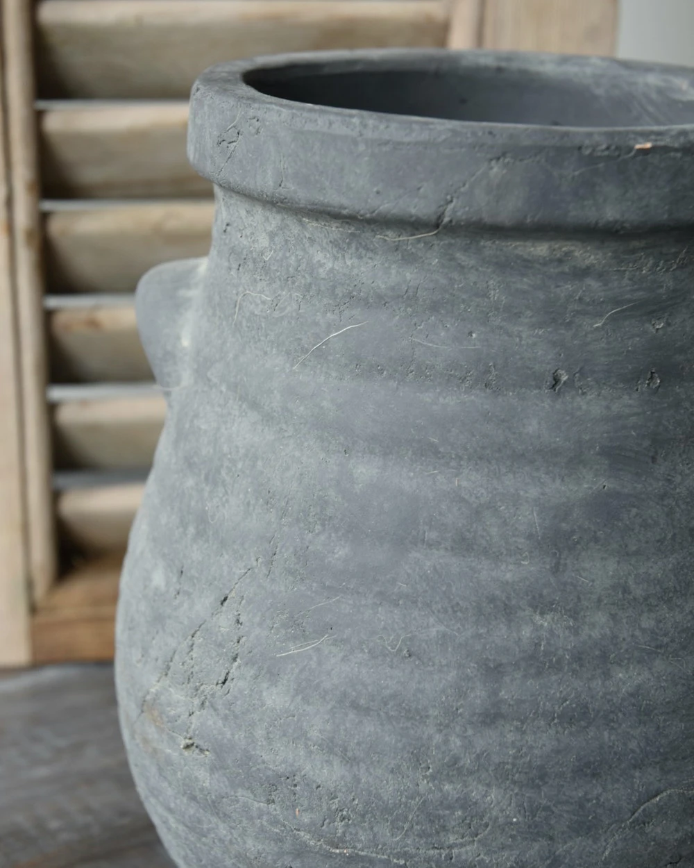 Bolle Vaas Met Ribbel Reliëf En Dichte Oortjes Majestic, Brynxz - Afbeelding 5