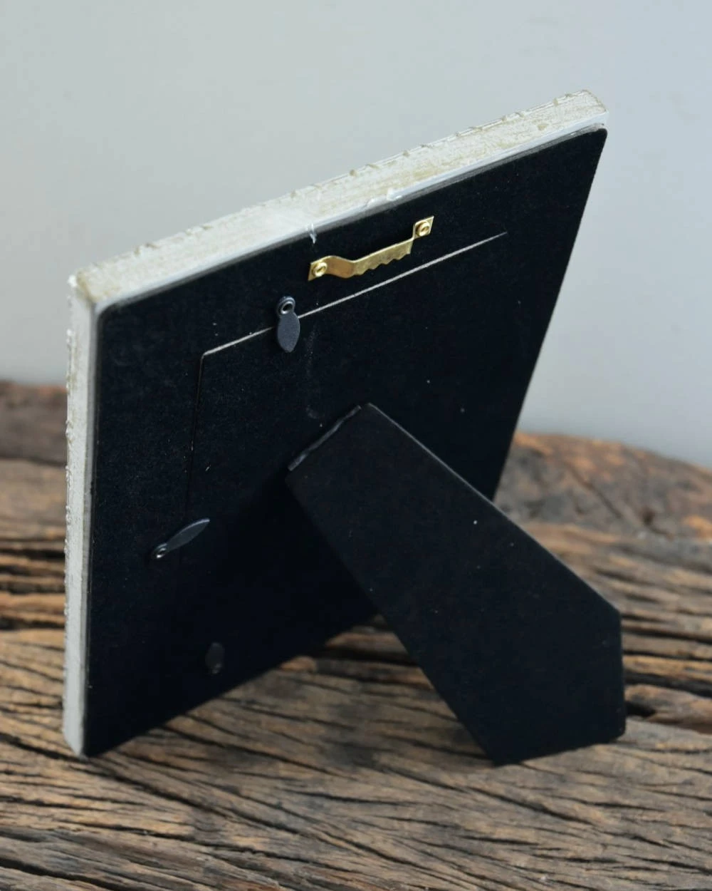 Brocante Lijstje Met Gewerkte Rand, Gipskruid - Afbeelding 4