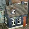 Donker Blauwe Engelse Cottage Met Dakkapel, IB Laursen