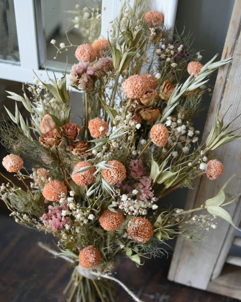 Droogbloem Toef In Pastel - Afbeelding 2