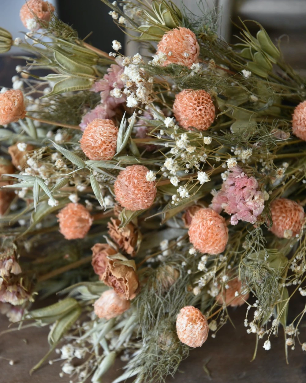 Droogbloem Toef In Pastel - Afbeelding 4