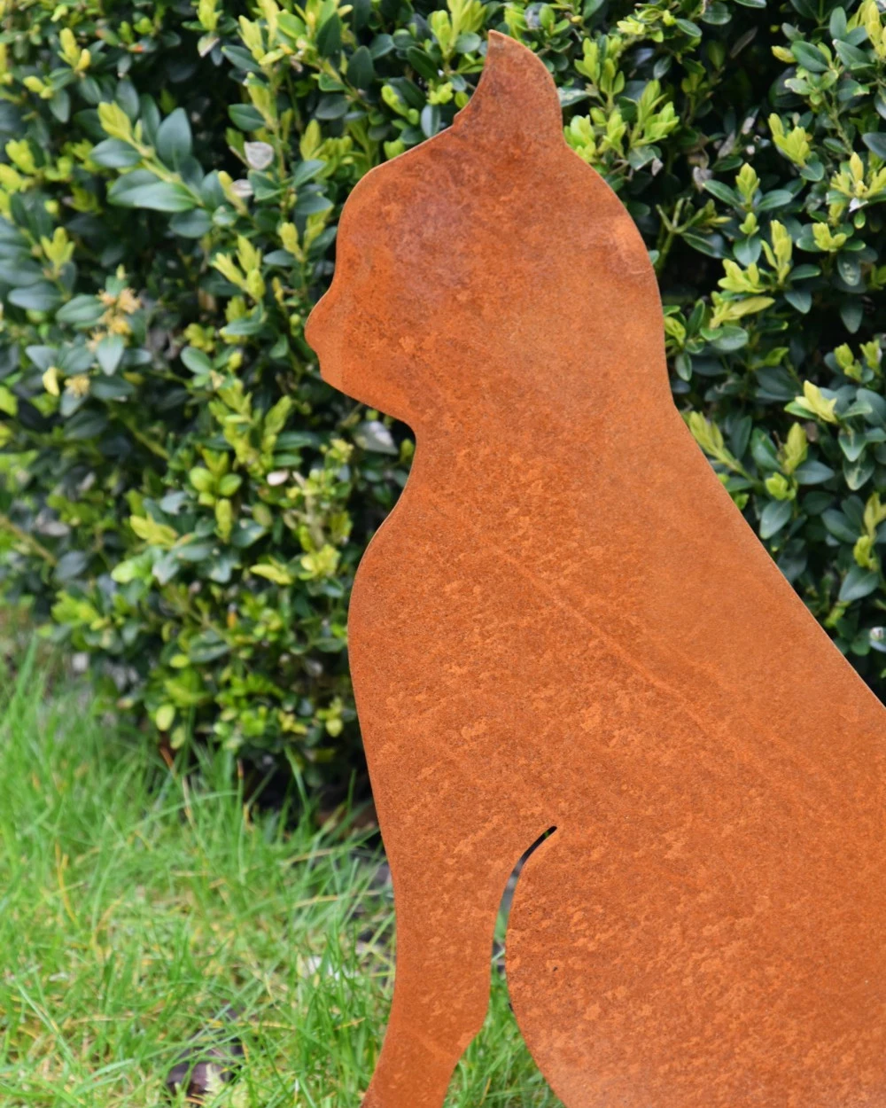 Ecoroest Tuindecoratie Kat Zitten Met Staart Omhoog - Afbeelding 2