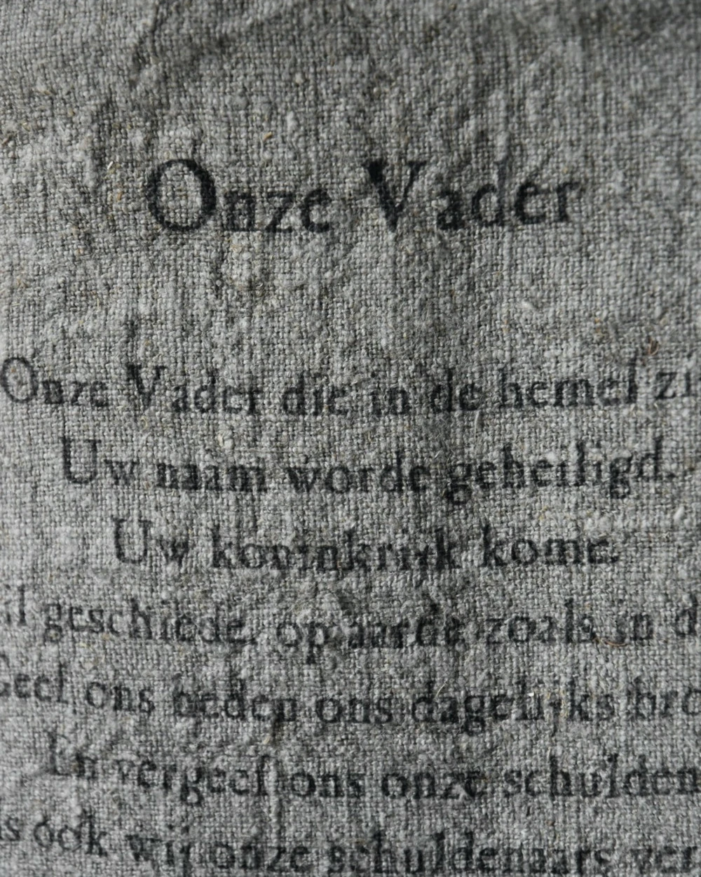 Gebed Shabby Doek Groot, Het Onze Vader Die In De Hemel Zijt - Afbeelding 3