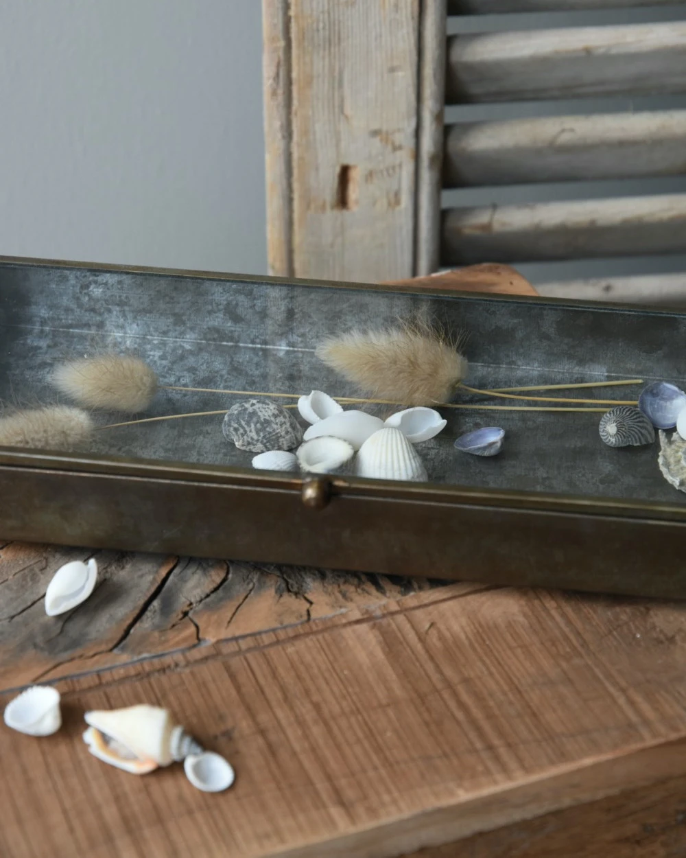 Glazen Kistje In Antiek-look Met Zinken Bodem, IB Laursen - Afbeelding 2