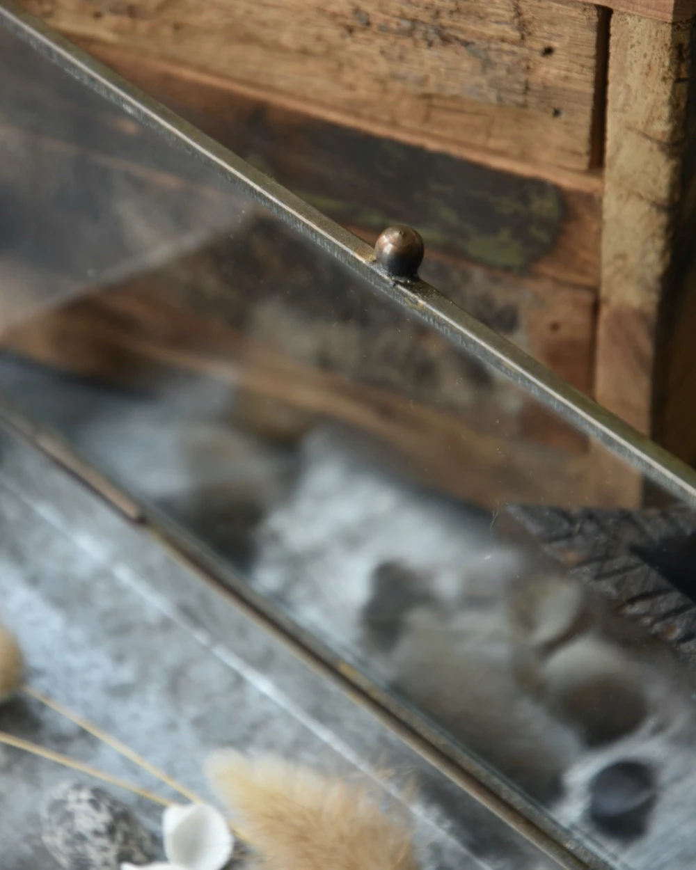 Glazen Kistje In Antiek-look Met Zinken Bodem, IB Laursen - Afbeelding 4