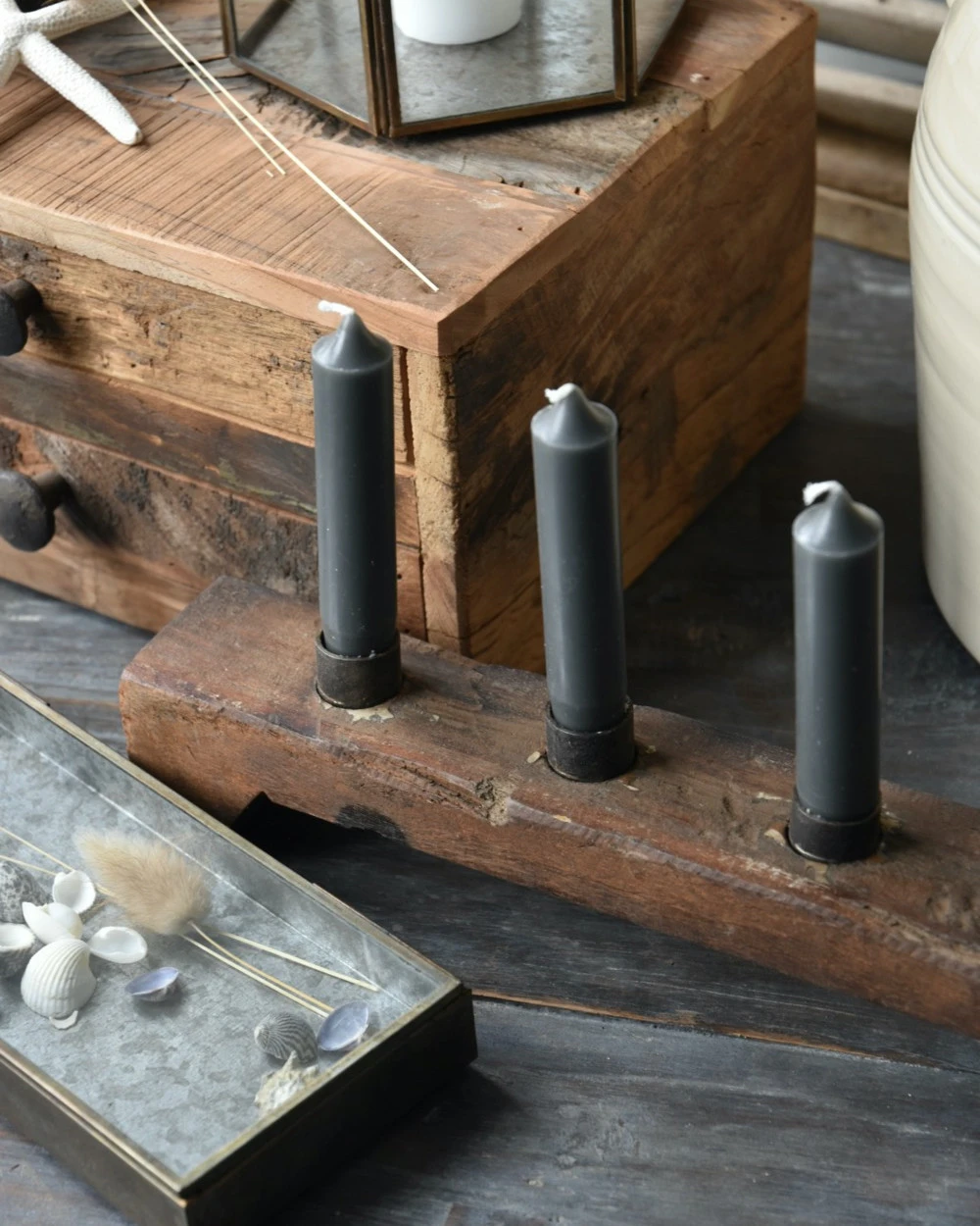 Glazen Kistje In Antiek-look Met Zinken Bodem, IB Laursen - Afbeelding 6