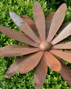 Grote Bloem Ecoroest In 3D Als 'wand' Tuindecoratie