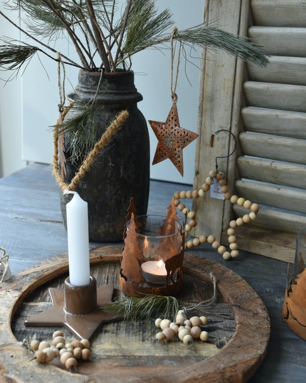 Hert En Bomen Theelicht Roestbruin, IB Laursen - Afbeelding 4