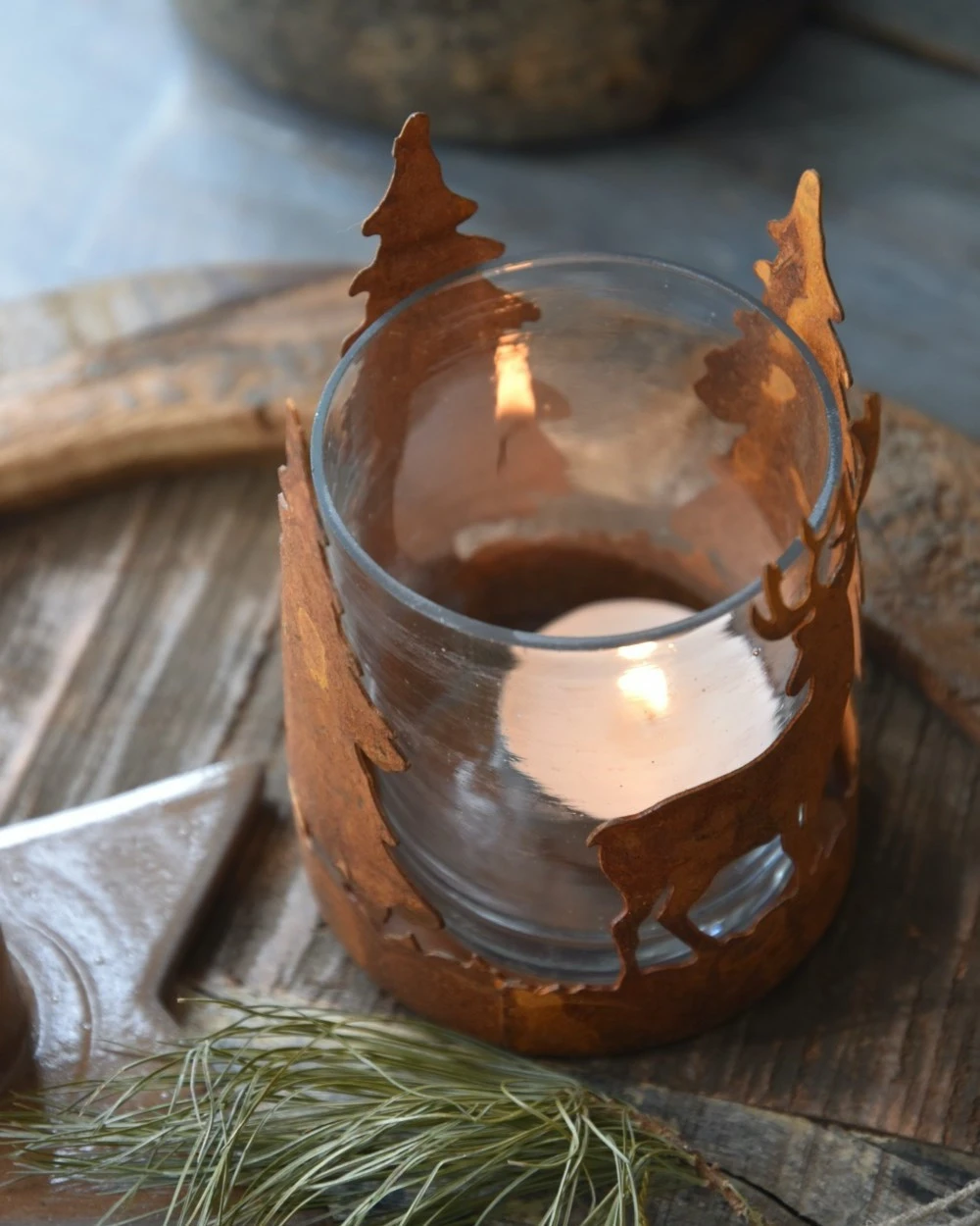 Hert En Bomen Theelicht Roestbruin, IB Laursen - Afbeelding 8
