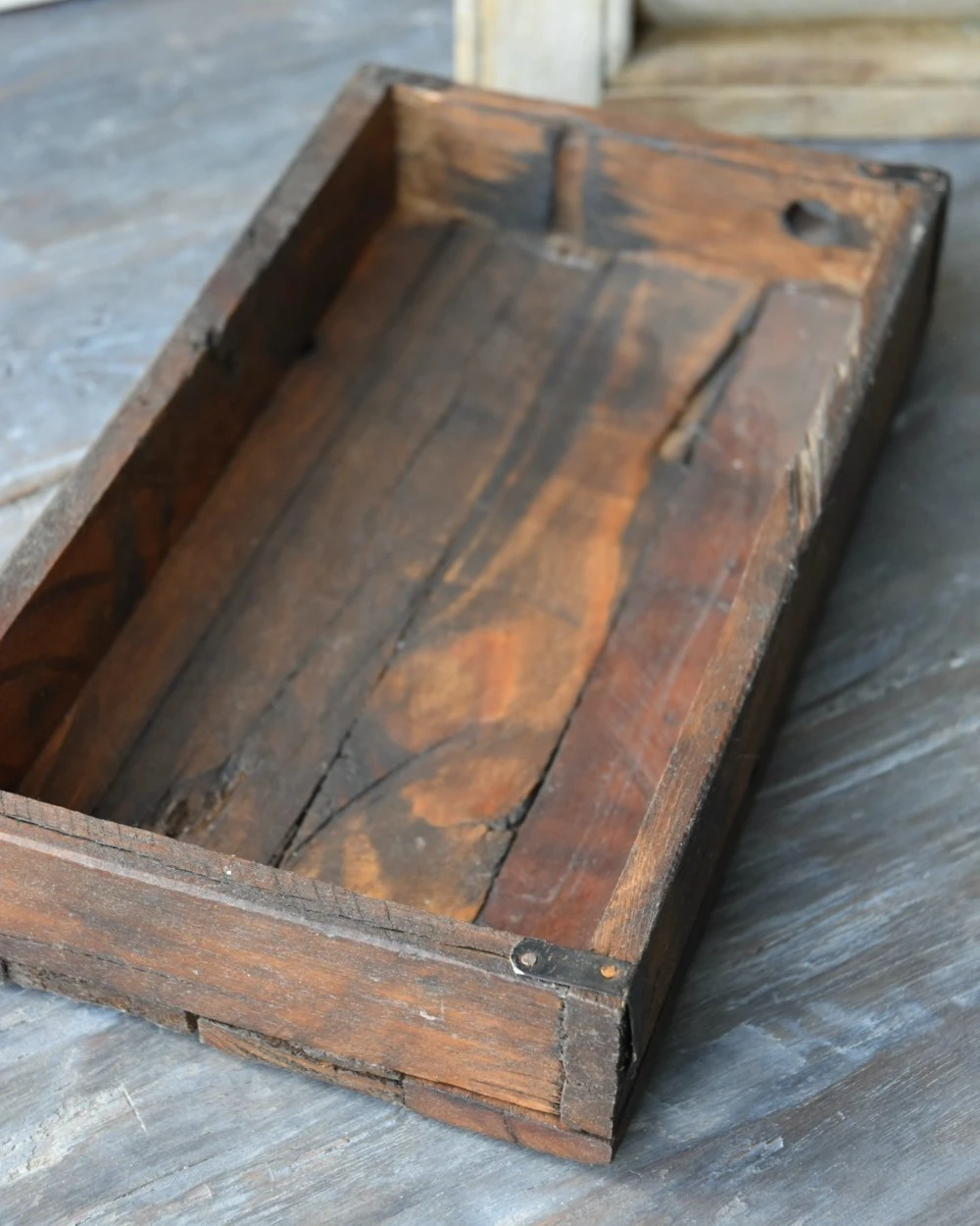 Houten Bak Met Metalen Beugeltjes, Unique IB Laursen - Afbeelding 3