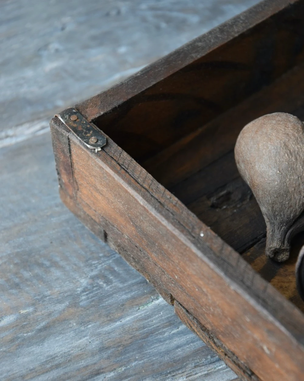 Houten Bak Met Metalen Beugeltjes, Unique IB Laursen - Afbeelding 6