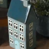 Keramiek Theelicht Huis Nyhavn In Zee Blauw, IB Laursen