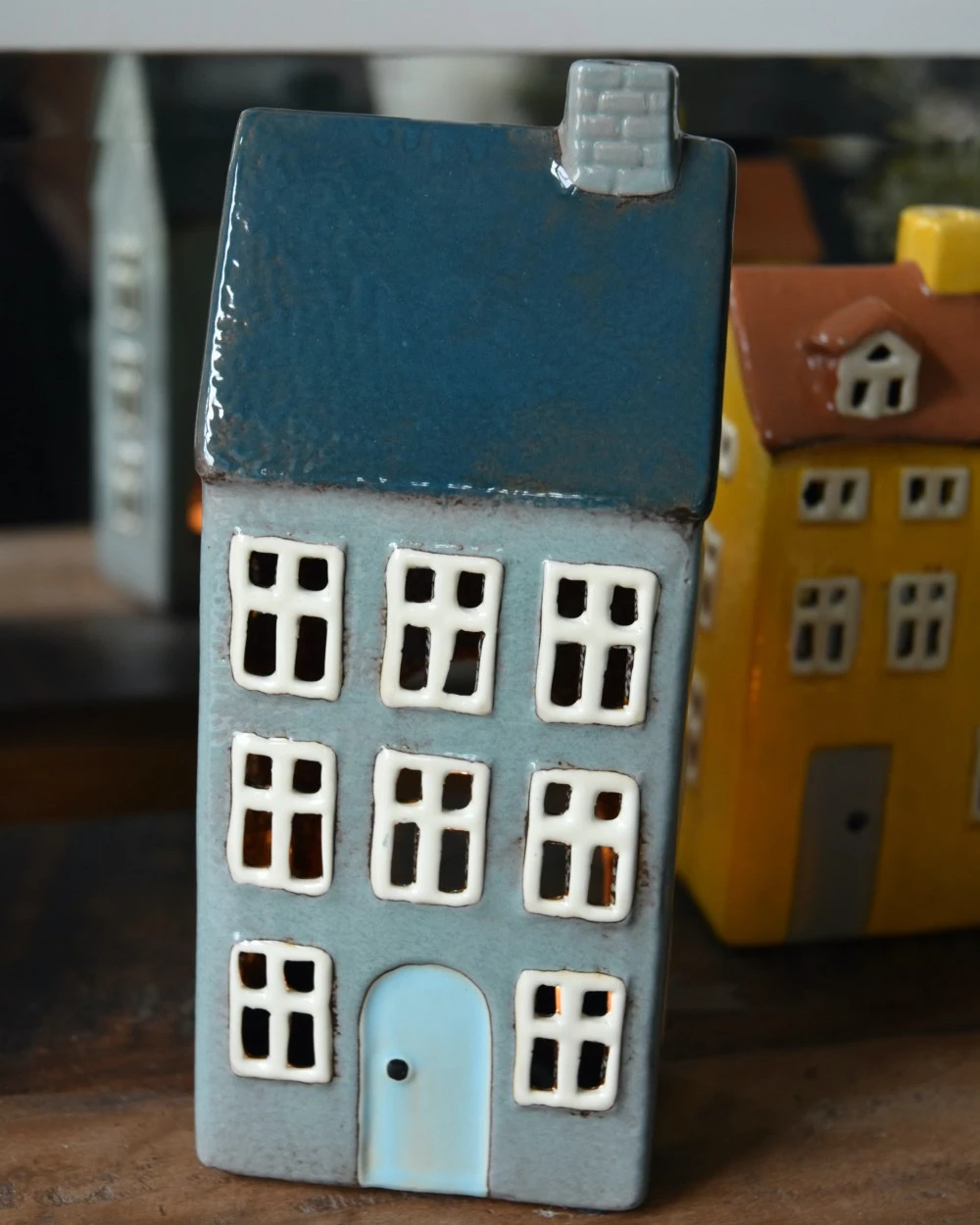 Keramiek Theelicht Huis Nyhavn In Zee Blauw, IB Laursen - Afbeelding 7