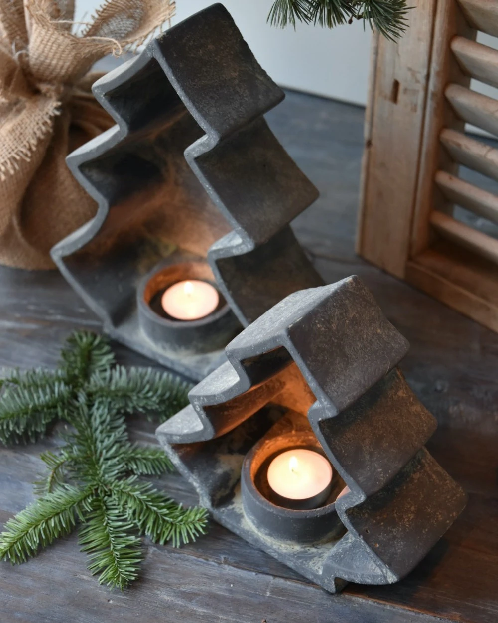 Kerstboom Waxinelicht Houders Klein, Majestic Brynxz - Afbeelding 6