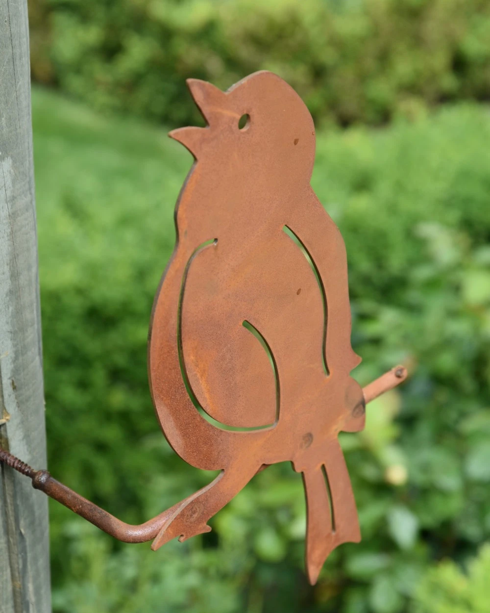 Kwetteraar Tuin Vogel Van Metaal Op Stok - Afbeelding 4