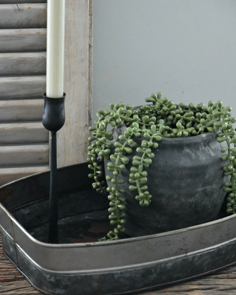 Metalen Bak In Twee Tinten Gelaagd, Groot - Afbeelding 6