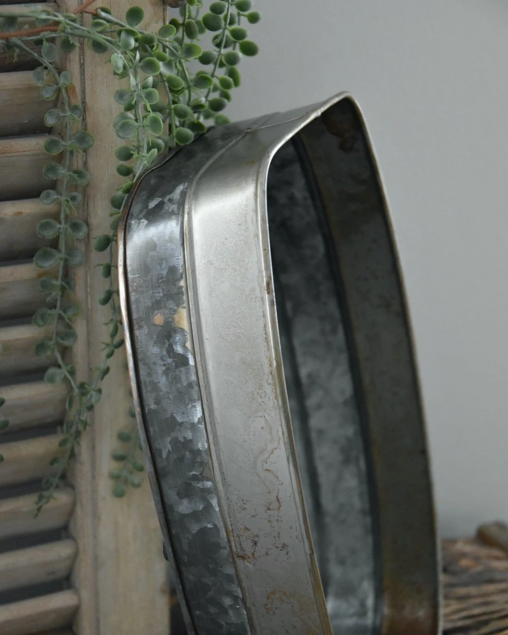 Metalen Bak In Twee Tinten Gelaagd, Groot - Afbeelding 8