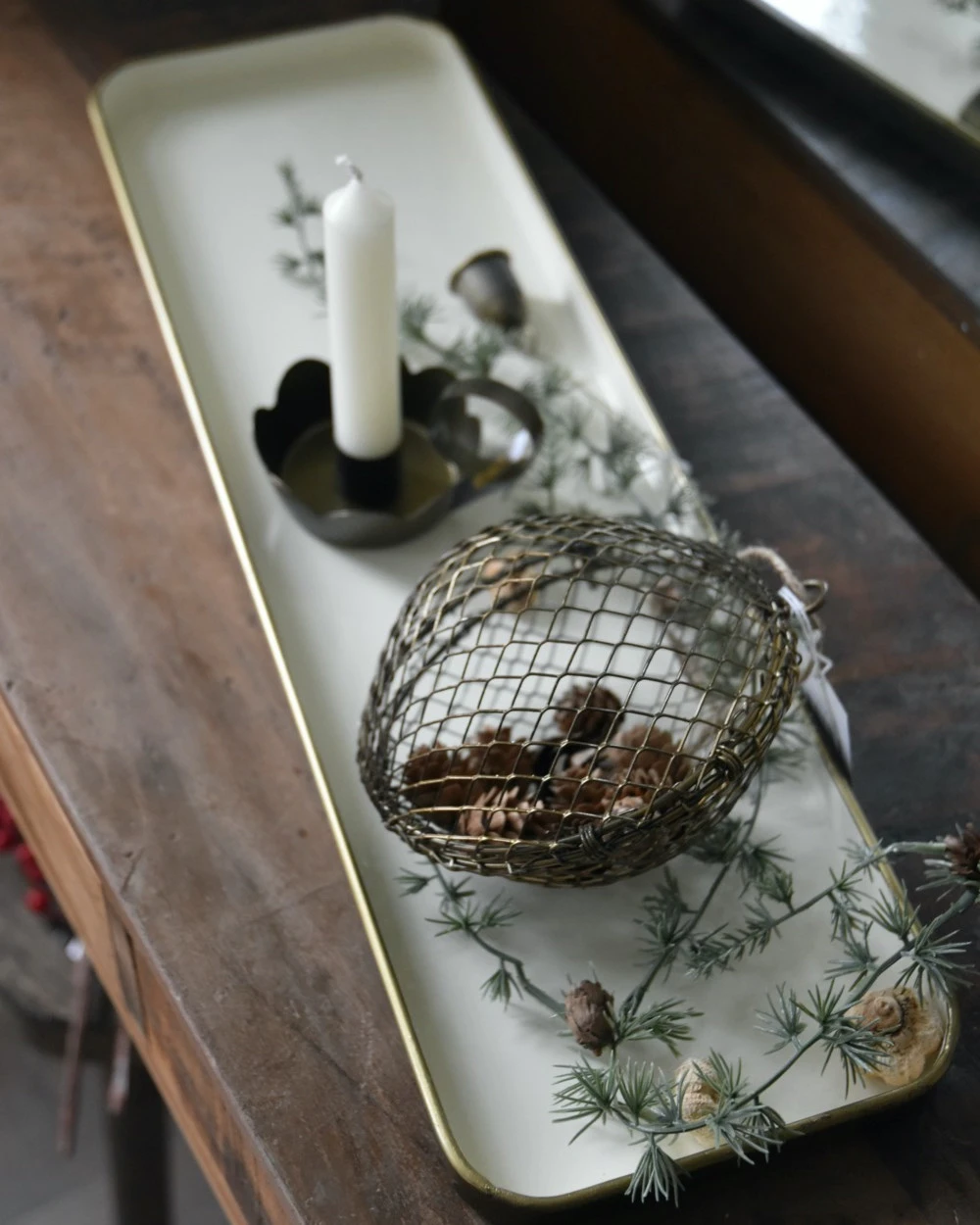 Metalen Draadbal Antiek Look Aan Touw Vulbaar, IB Laursen - Afbeelding 2