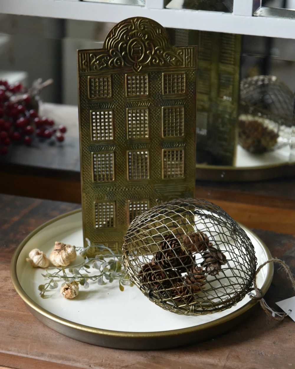 Metalen Draadbal Antiek Look Aan Touw Vulbaar, IB Laursen - Afbeelding 4