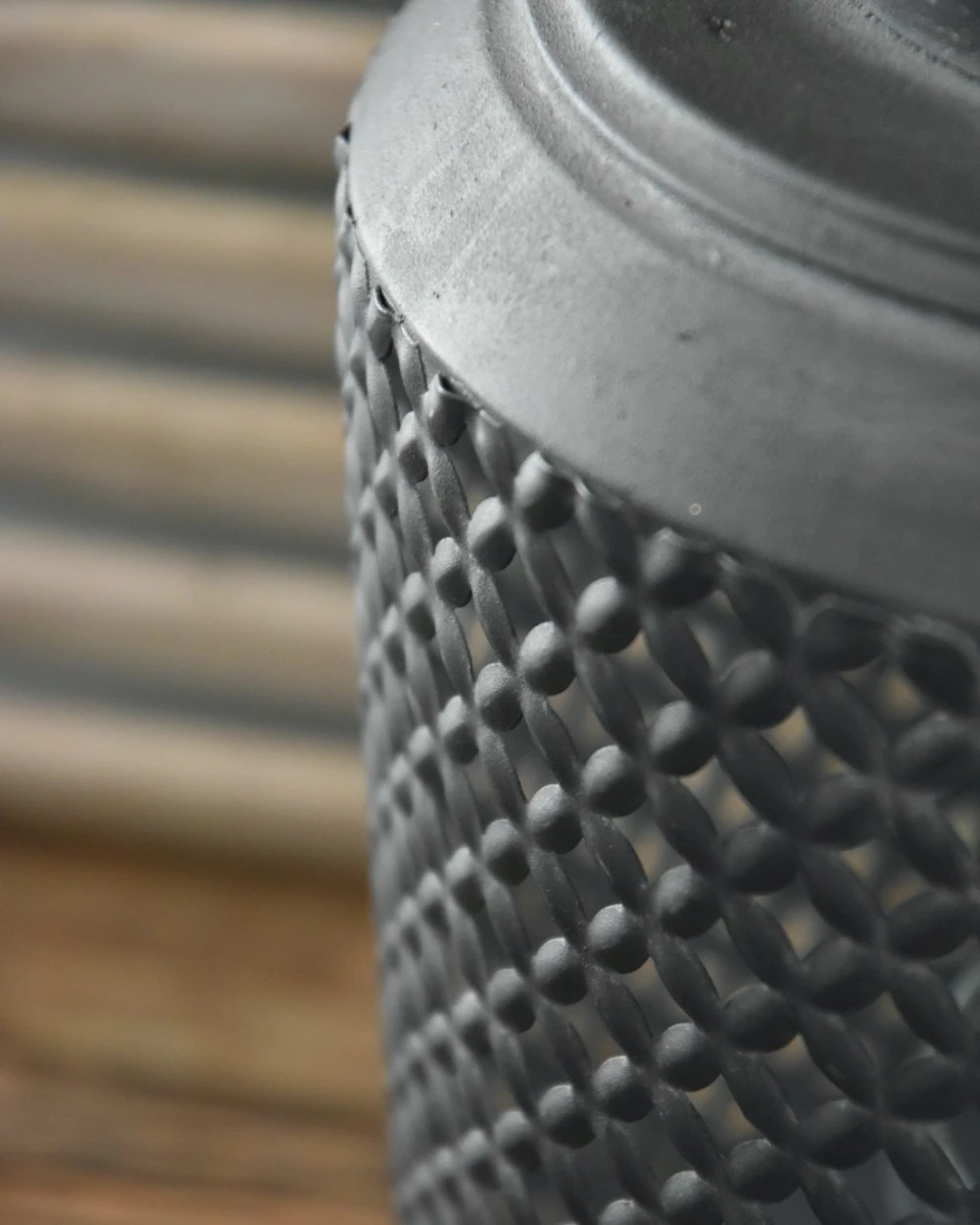 Metalen Lantaarn Met Gaatjes Patroon, XL - Afbeelding 3