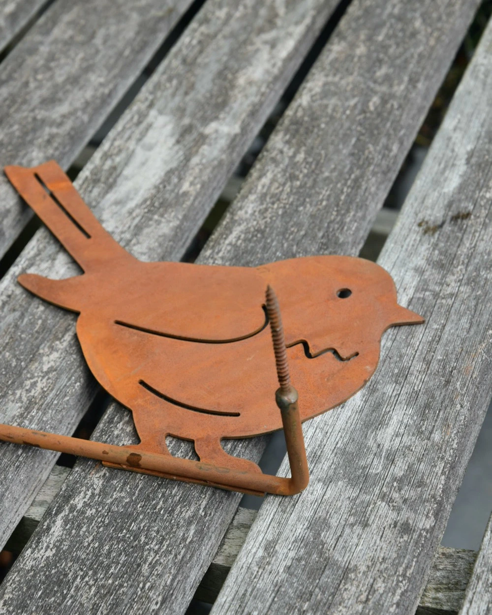 Metalen Tuin Vogel Mus Op Takje - Afbeelding 2