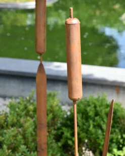 Metalen Tuinsteker Lisdodde Rietsigaar Ecoroest