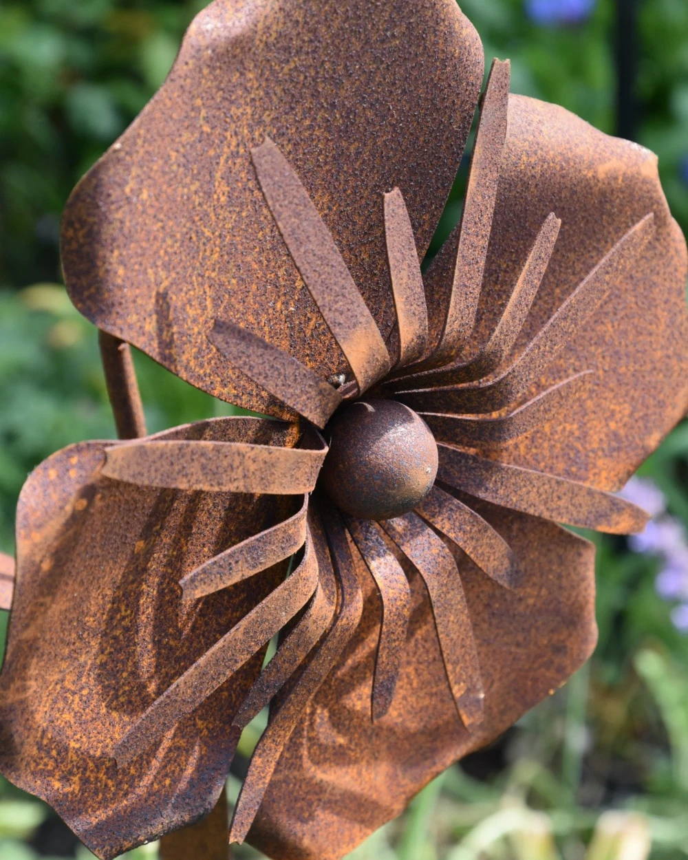 Metalen Tuinsteker Roestbloem Anemoon - Afbeelding 6