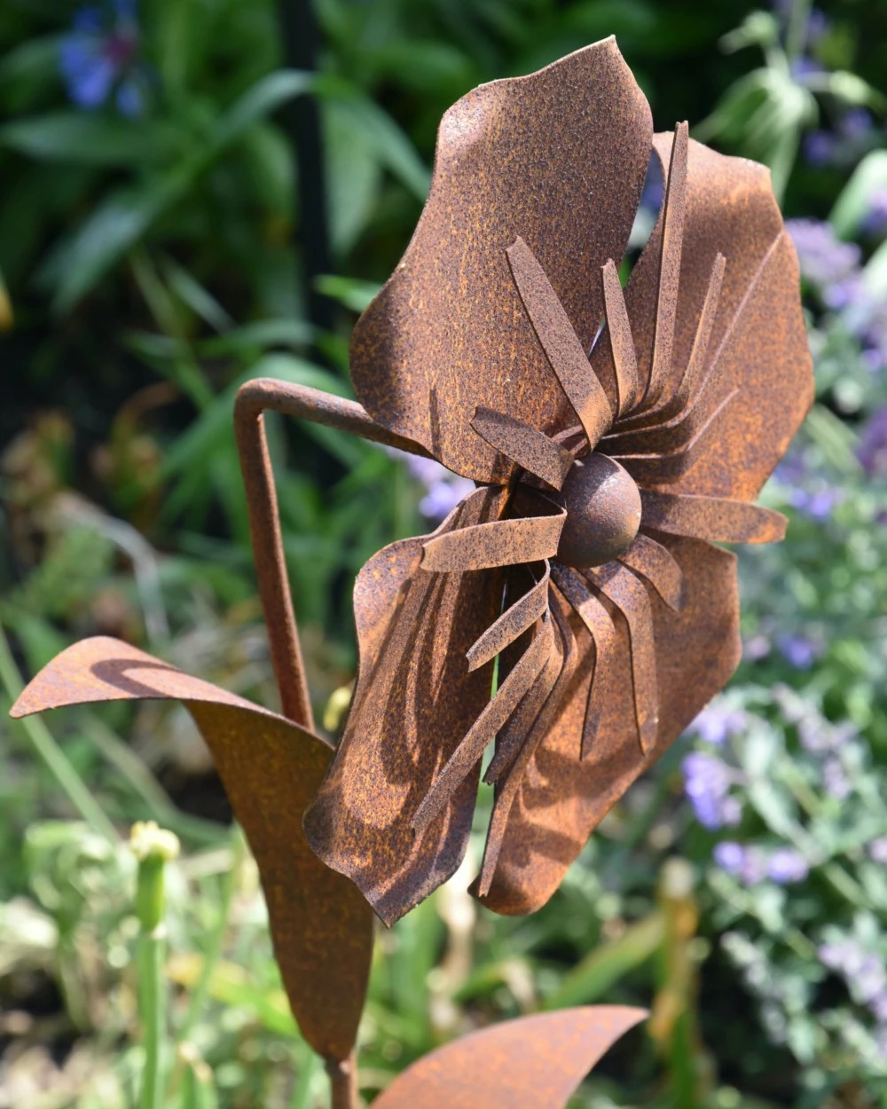 Metalen Tuinsteker Roestbloem Anemoon - Afbeelding 7