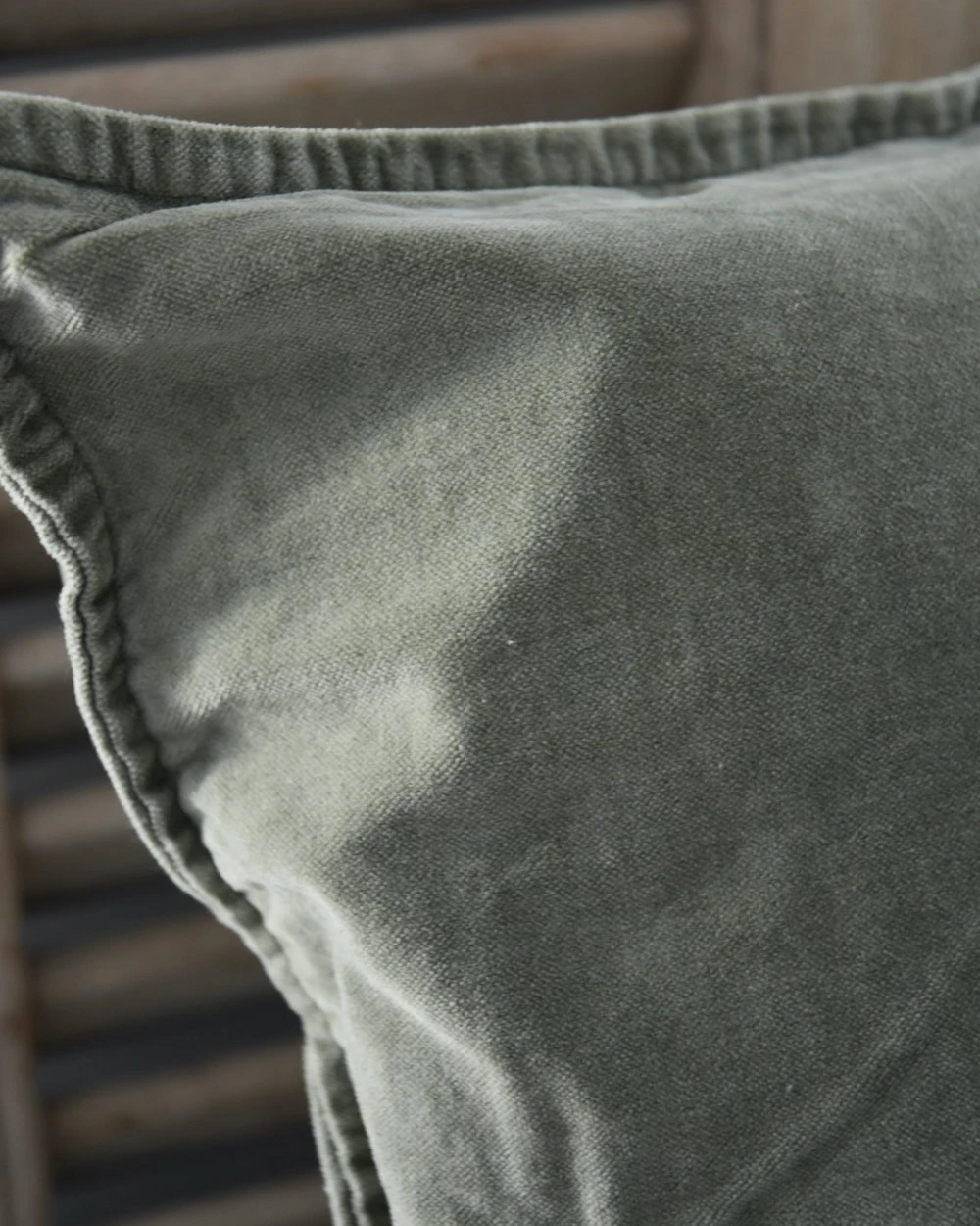 Olijf Groene Velours Kussenhoes, IB Laursen - Afbeelding 5