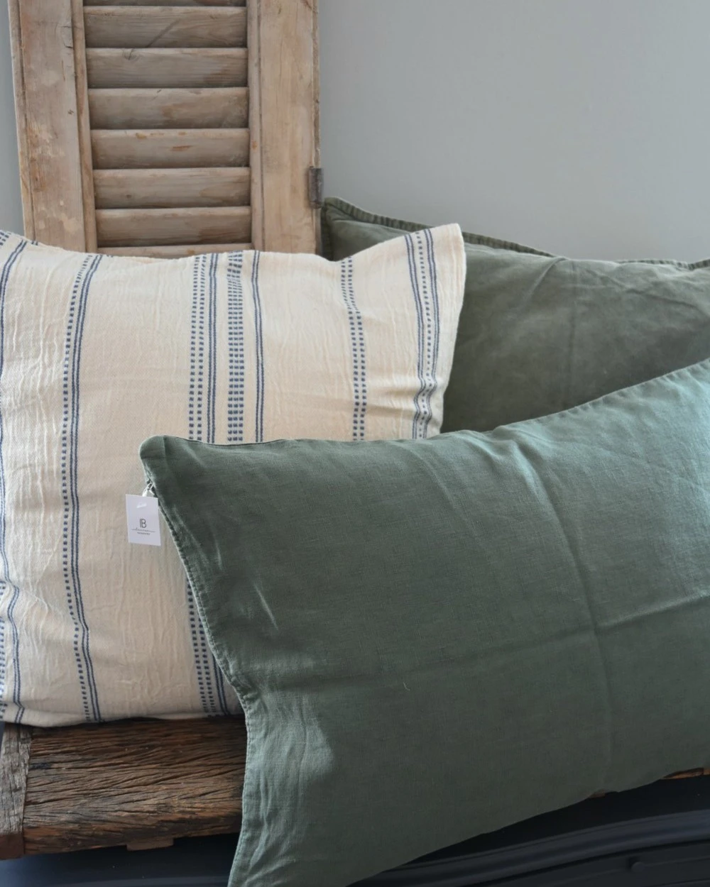 Olijf Groene Velours Kussenhoes, IB Laursen - Afbeelding 7