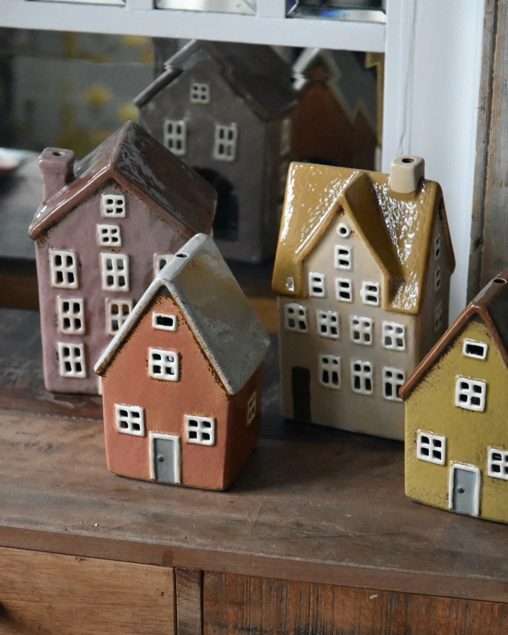 Pastel Lila Theelicht Huis Met Open Ramen Nyhavn, IB Laursen - Afbeelding 2