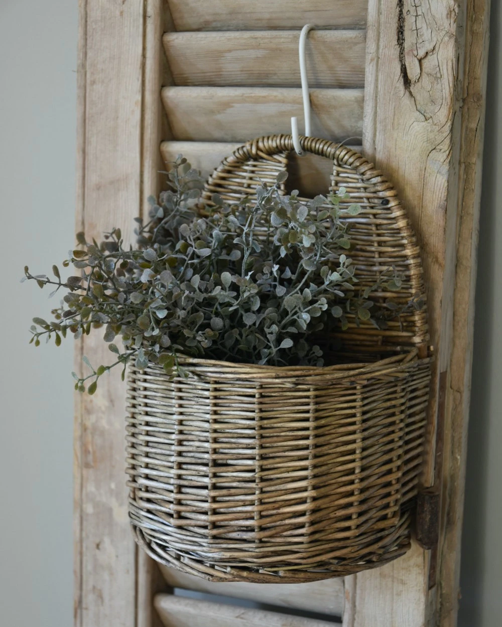 Rieten Wand Mand Half Rond, IB Laursen - Afbeelding 3