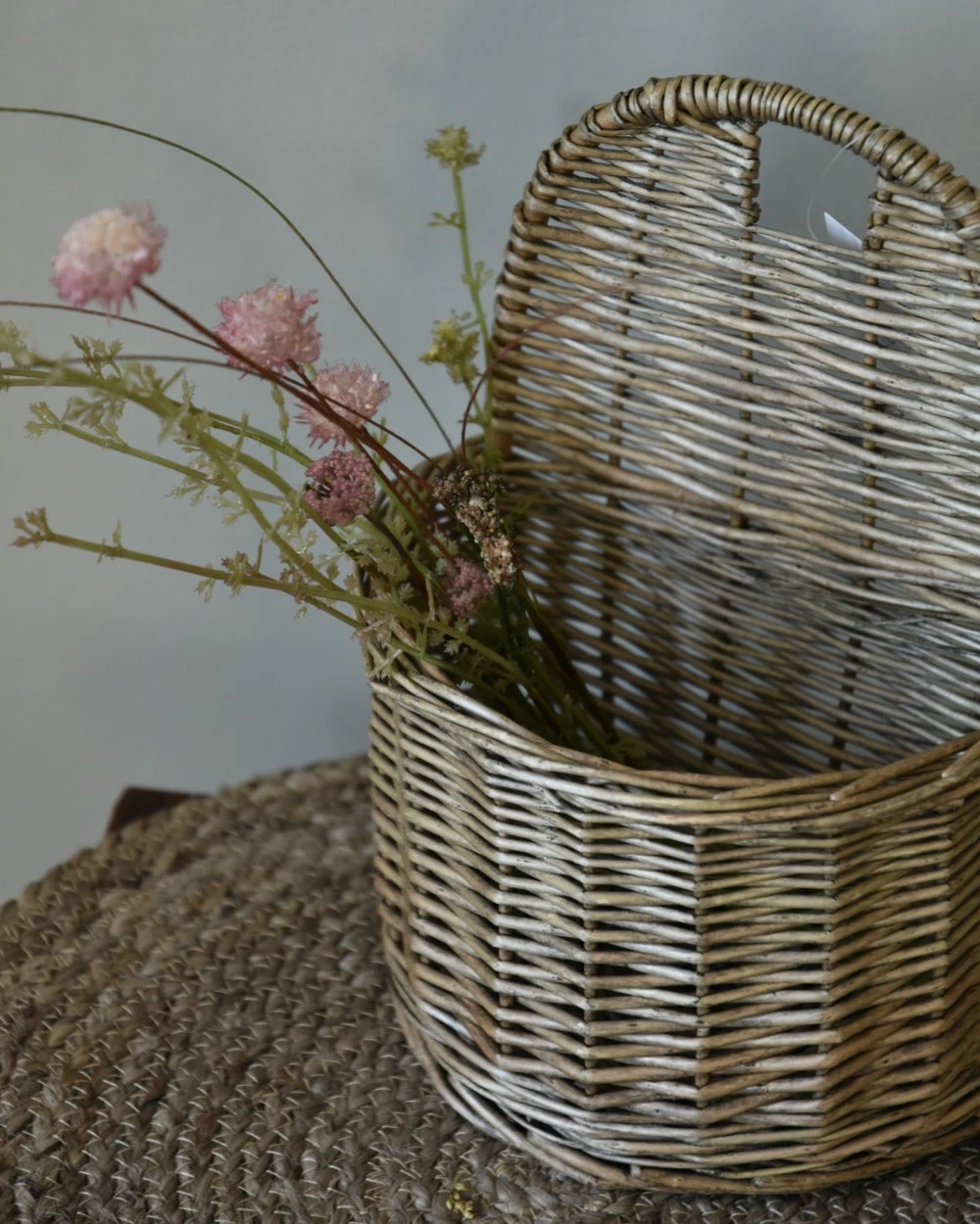 Rieten Wand Mand Half Rond, IB Laursen - Afbeelding 5