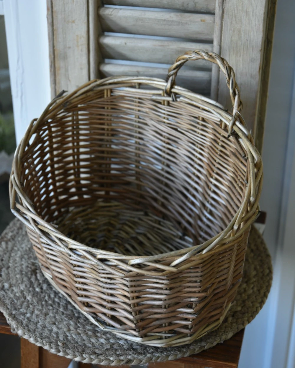 Rieten 'wand' Mand Ovaal Met Asymmetrische Opening, IB Laursen - Afbeelding 6