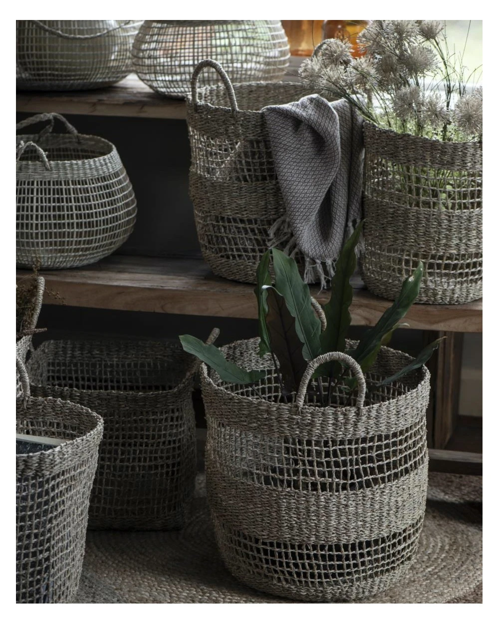 Ronde Mand Met Opgewerkte Structuur Middel Met Handvaten, IB Laursen - Afbeelding 5