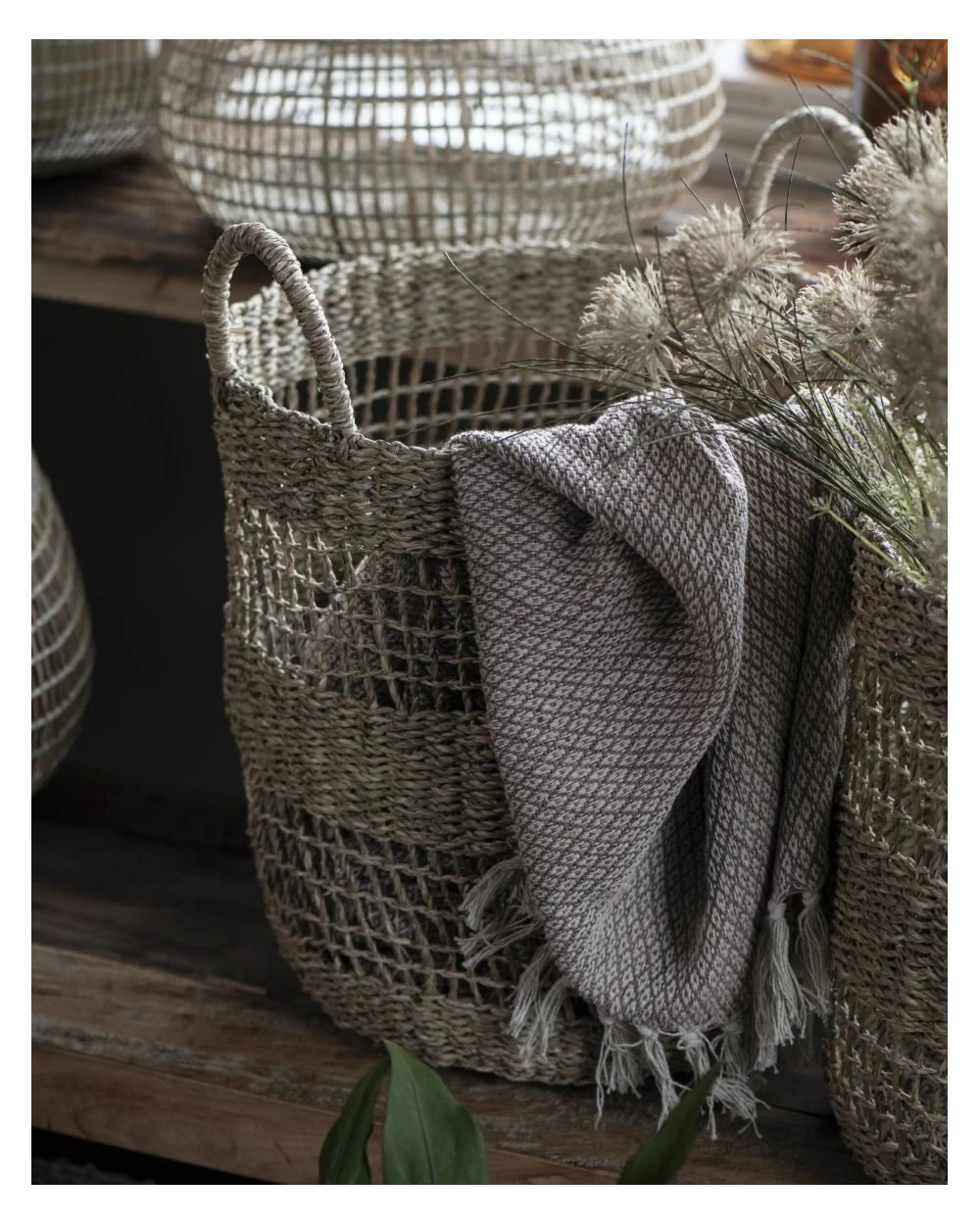 Ronde Mand Met Opgewerkte Structuur Middel Met Handvaten, IB Laursen - Afbeelding 6