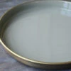 Ronde Tray Grijs Met Antiek Gouden Buitenkant, IB Laursen
