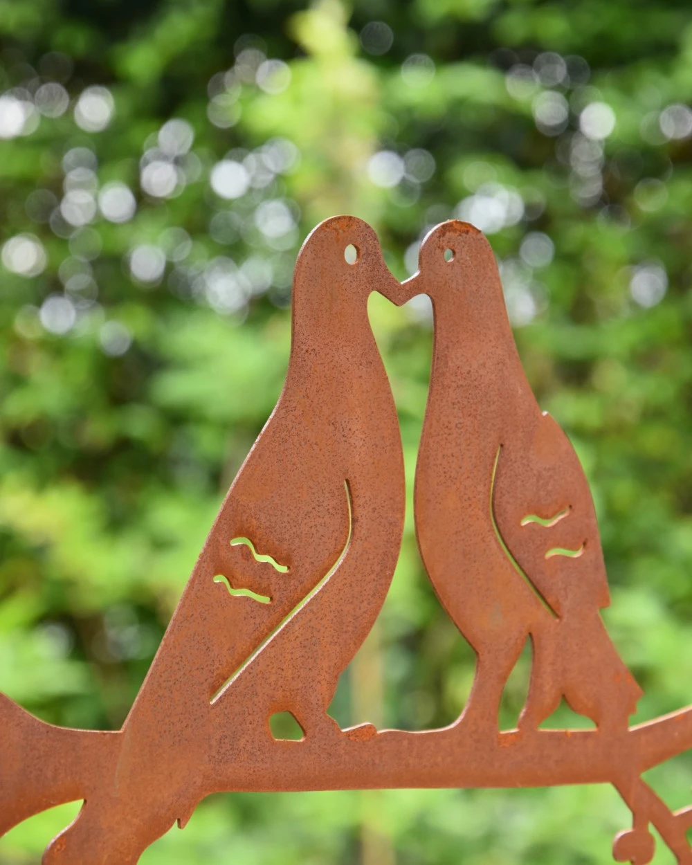 Tortelduiven Op Tak Metalen Tuin Decoratie - Afbeelding 2