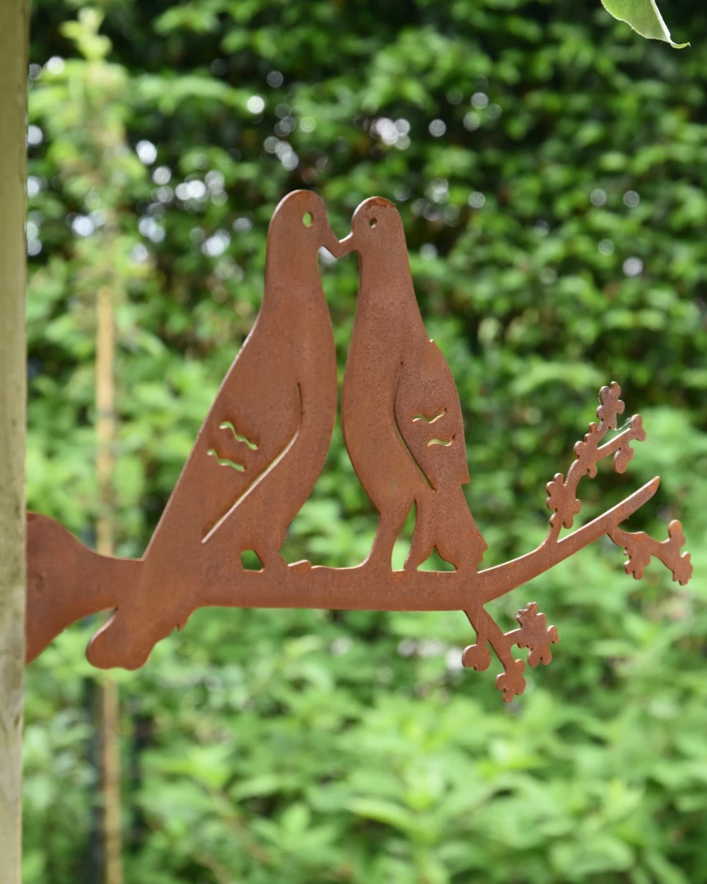 Tortelduiven Op Tak Metalen Tuin Decoratie - Afbeelding 5