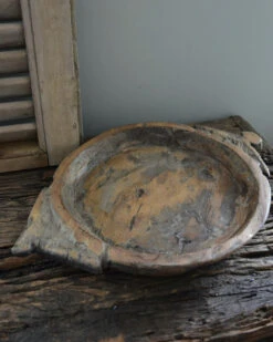 Uniek Houten Chapati Met Oren