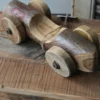 Unieke Vintage Race Auto Van Hout Met Rood Nr 96, IB Laursen