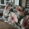 Velours Kussen Met Pastel Kleurige Bloemen Rechthoekig