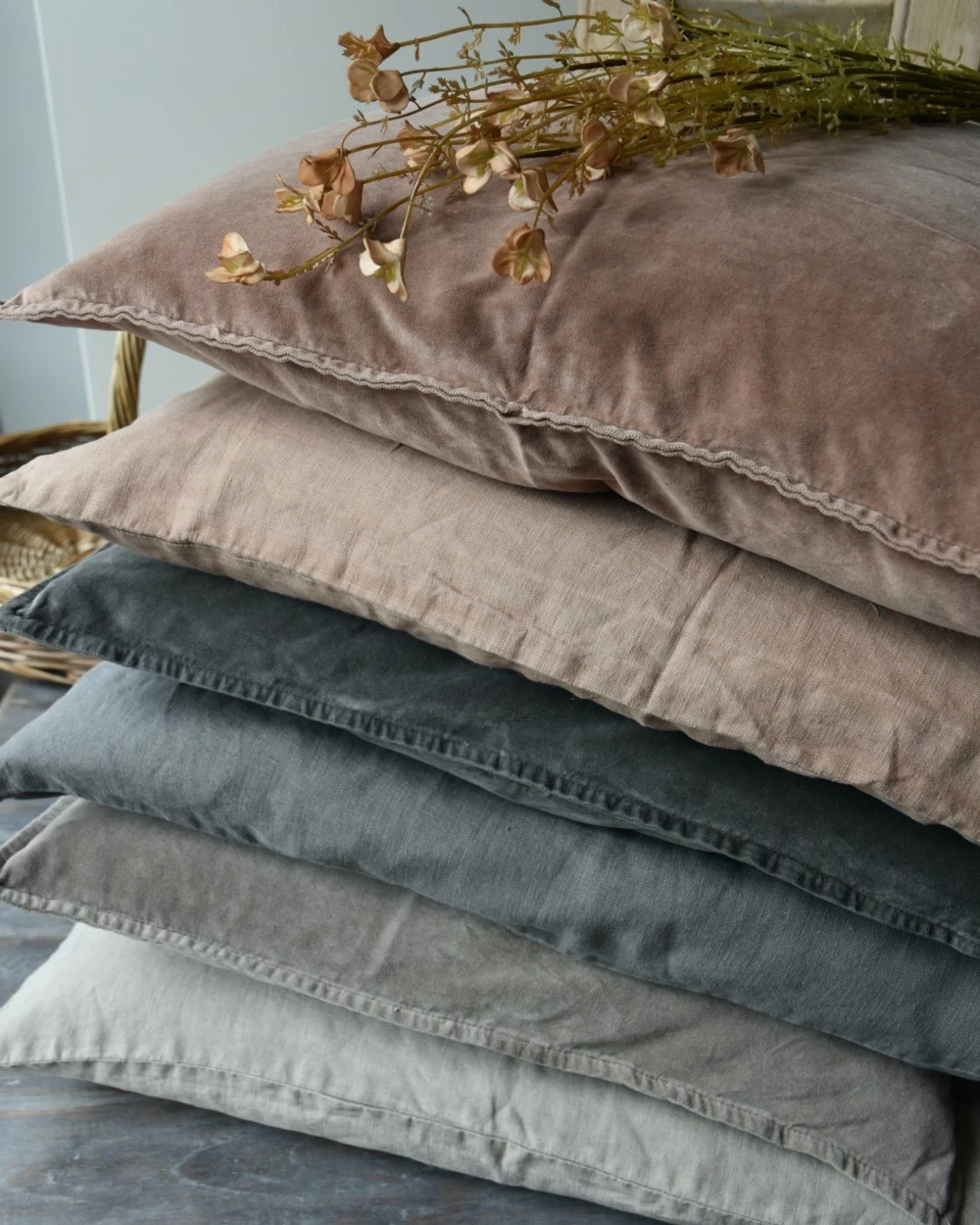 Velours Kussenhoes 'linnen', IB Laursen - Afbeelding 2