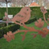 Vogel Op Bloesemtak, Roest Metaal