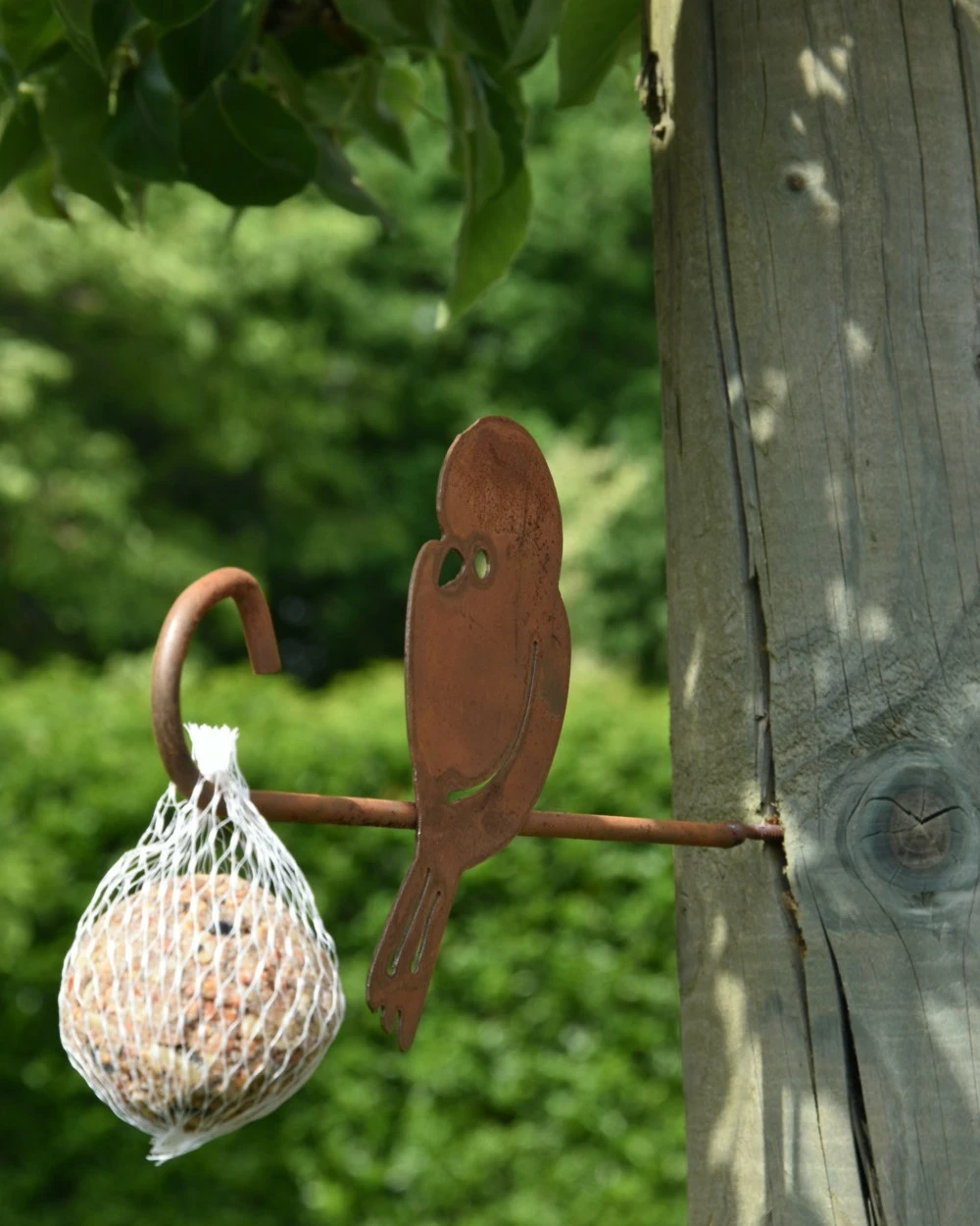 Vogel Voederhaak Van Metaal Met Musje - Afbeelding 3