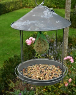 Zink Vogel Voederhuisje Rond